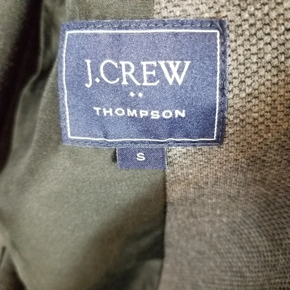 J.Crew Thompson‎ Blazer Mens Small Charcoal Gray Textured Knit Sport Coat Jacket